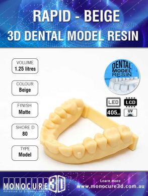 Monocure 3D - Rapid Dental Resin - 1,25 l - Beige